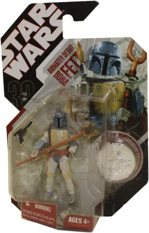 Star Wars 30th Anniversary Animated Debut BOBA FETT Action Figure with Coin #24