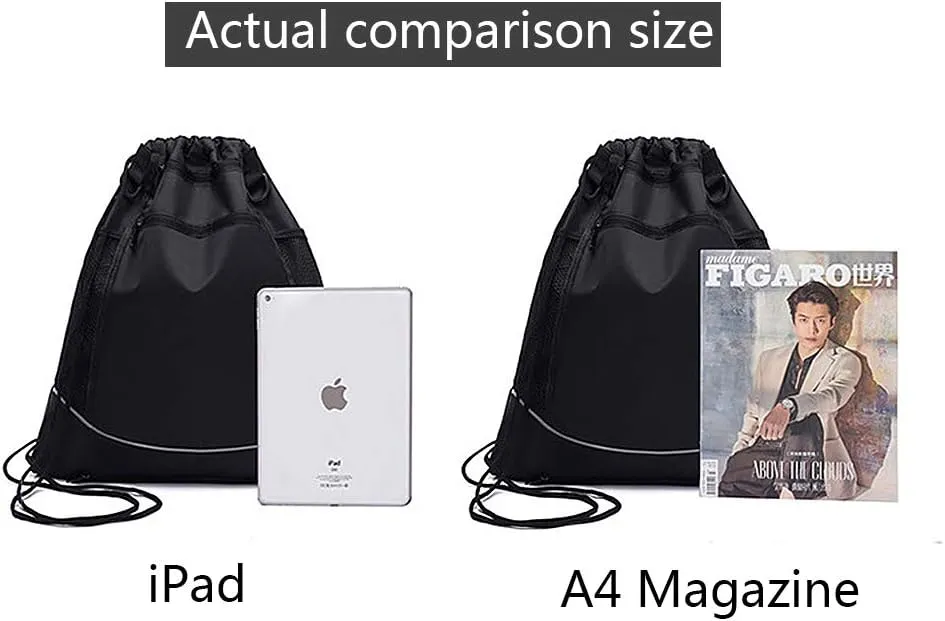 STAY GENT Drawstring Basketball Backpack for Boys, Foldable Soccer Backpack Gym Bag Sackpack Sports Sack with Detachable Ball Mesh Bag for Volleyball Baseball Yoga