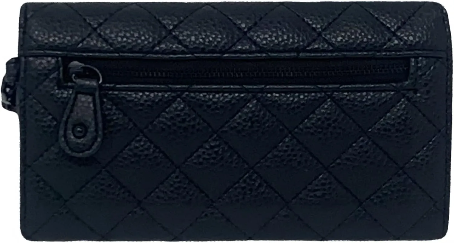 Steve Madden Women's Logobar Trifold Wristlet Wallet Handbag