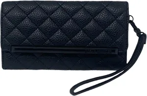 Steve Madden Women's Logobar Trifold Wristlet Wallet Handbag