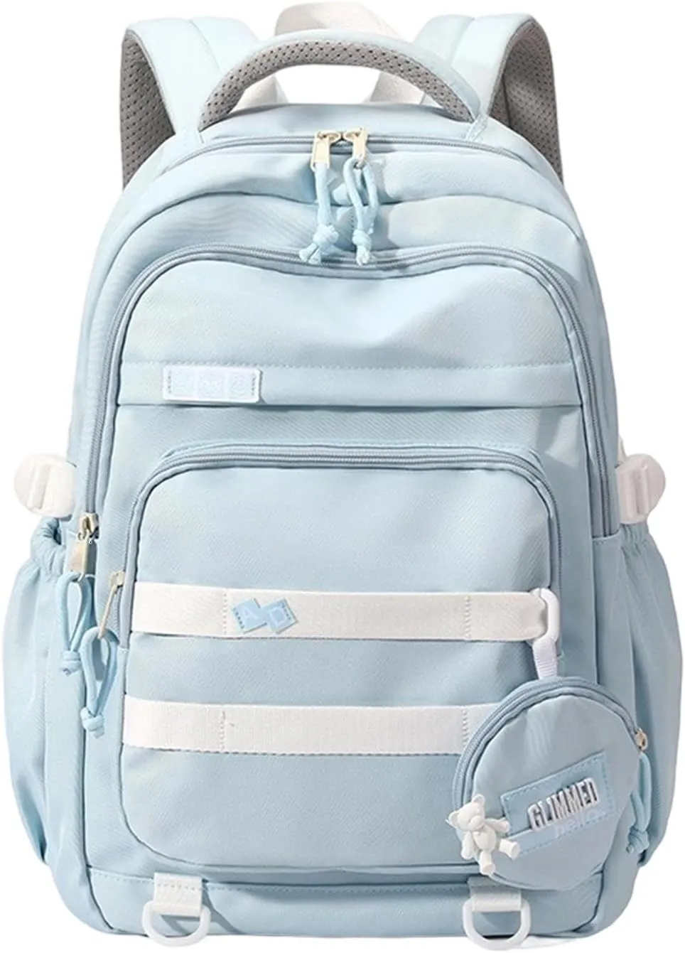 Student School Backpack Travel Backpack Laptop Bag Large Capacity Casual Daypacks Stylish Backpack Aesthetic Bag, Blue, as the pic show