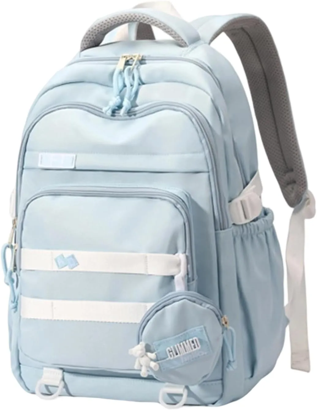 Student School Backpack Travel Backpack Laptop Bag Large Capacity Casual Daypacks Stylish Backpack Aesthetic Bag, Blue, as the pic show