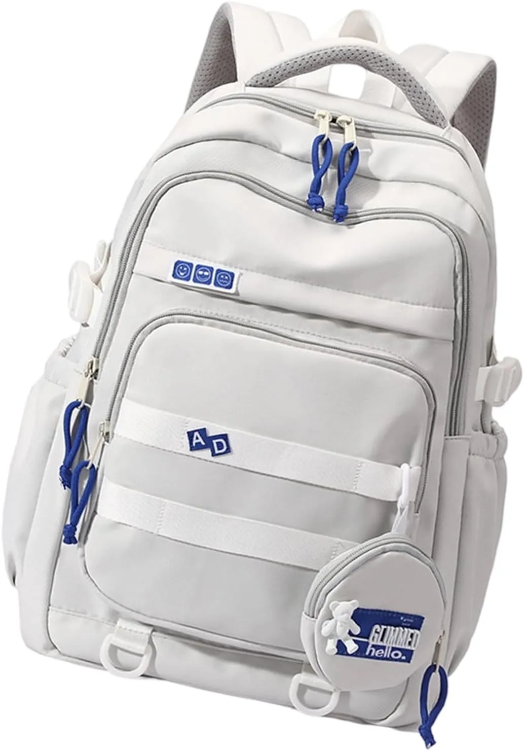 Student School Backpack Travel Backpack Laptop Bag Large Capacity Casual Daypacks Stylish Backpack Aesthetic Bag, Gray, as the pic show