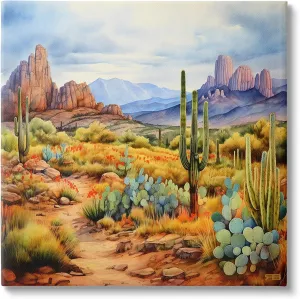 Stupell Industries Vast Desert Mesa Canvas Wall Art by RB