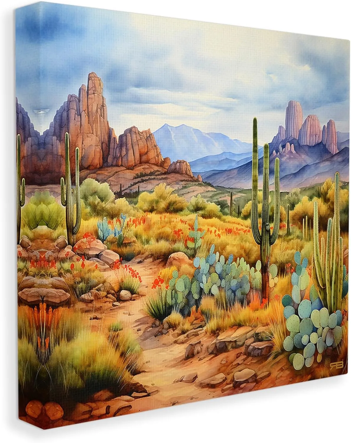 Stupell Industries Vast Desert Mesa Canvas Wall Art by RB