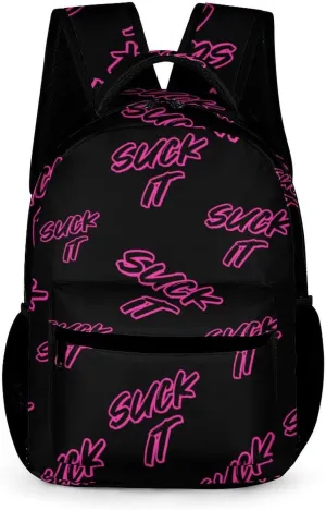 Suck It Casual Backpack Travel Laptop Cute Basic Shoulder Bag for Work Women & Men