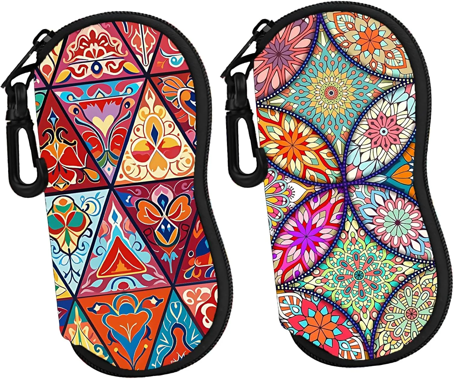 Sunglass Case Soft Glass Case For Women 2 Pack Reading Eyeglass Pouch Easy To Carry Sunglasses Pouch With Hook