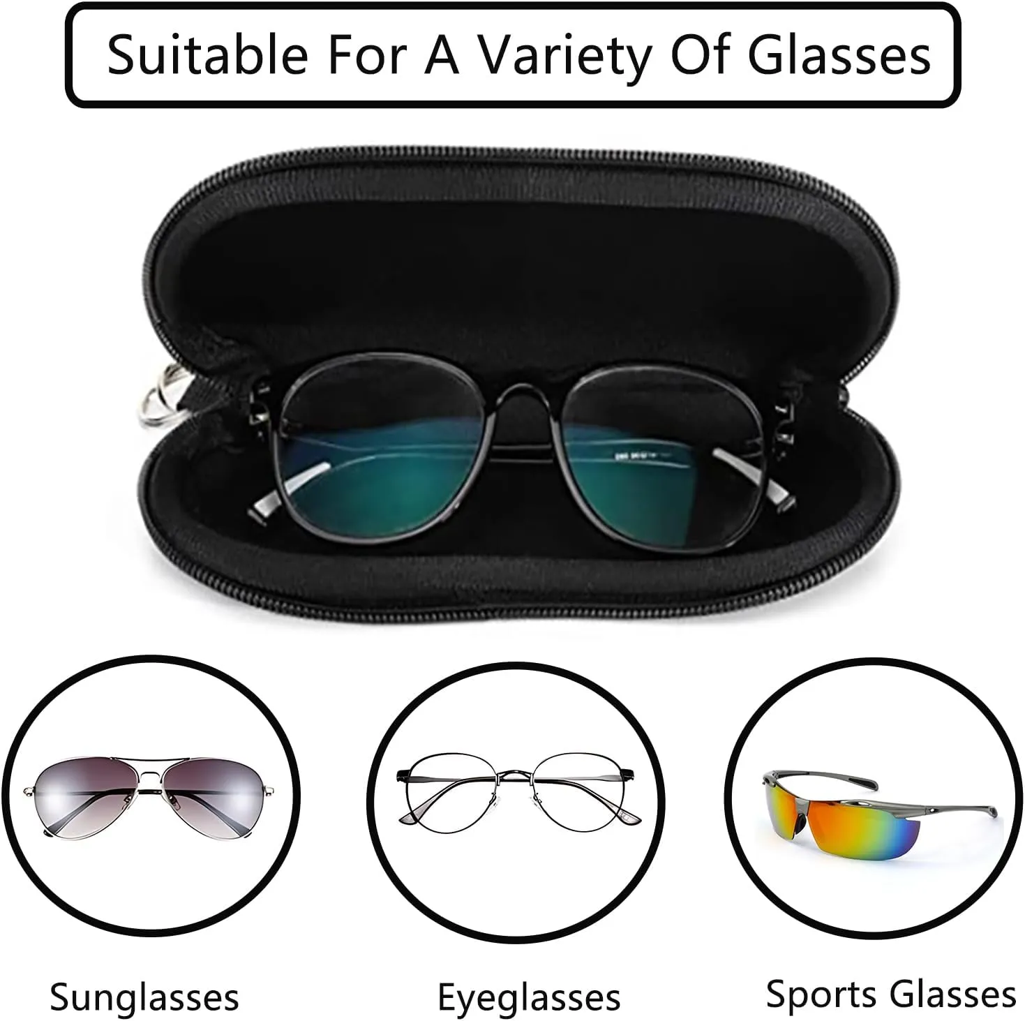 Sunglass Case Soft Glass Case For Women 2 Pack Reading Eyeglass Pouch Easy To Carry Sunglasses Pouch With Hook