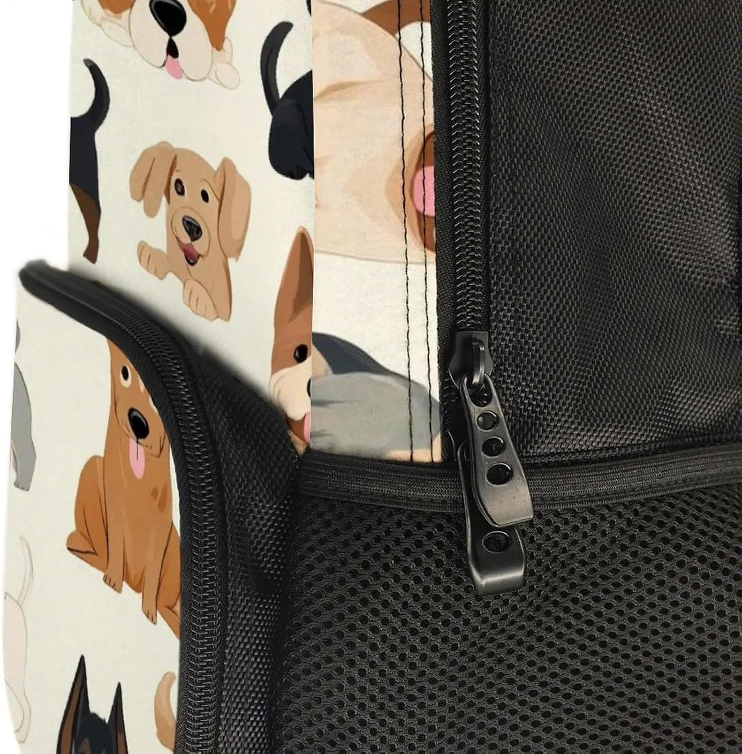 Supdreamc Affenpinscher Airedale Terrier Australian Cattle Dog Shoulder Book Bags Polyester Multipurpose Anti-Theft Carry On Bag Large Capacity Travel Hiking & Camping Rucksack
