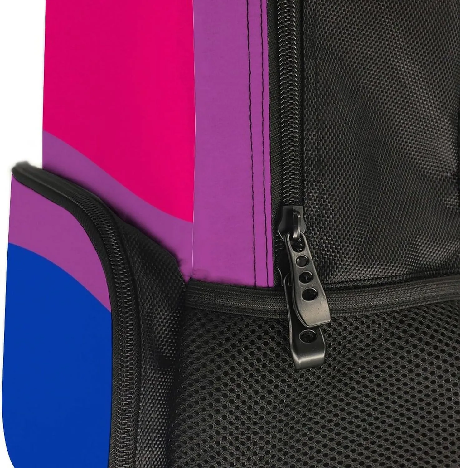 Supdreamc Bisexual Pride Flag Stripes Rucksacks Lightweight Multipurpose Anti-Theft Shoulder Bag Large Capacity Business Computer Bag With Smooth Zippers