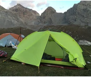Super Light Double Tent, Windproof and Rainproof, Camping Outfit, Outdoor Backpack, Waterproof, 200 * 200 * 145cm Tent