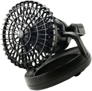 SUPVOX Creative LED Multi Functional Camping Tent Light and Fan for Outdoor Use Black Battery Not Included for Hiking Fishing and Emergency Situations