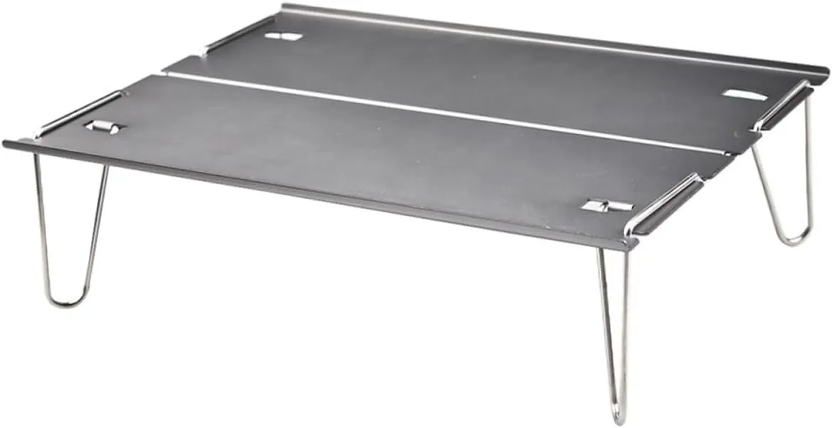 SUPVOX Eating Desk for Outdoor Travel Aluminum Folding Camping Table BBQ Picnic Table