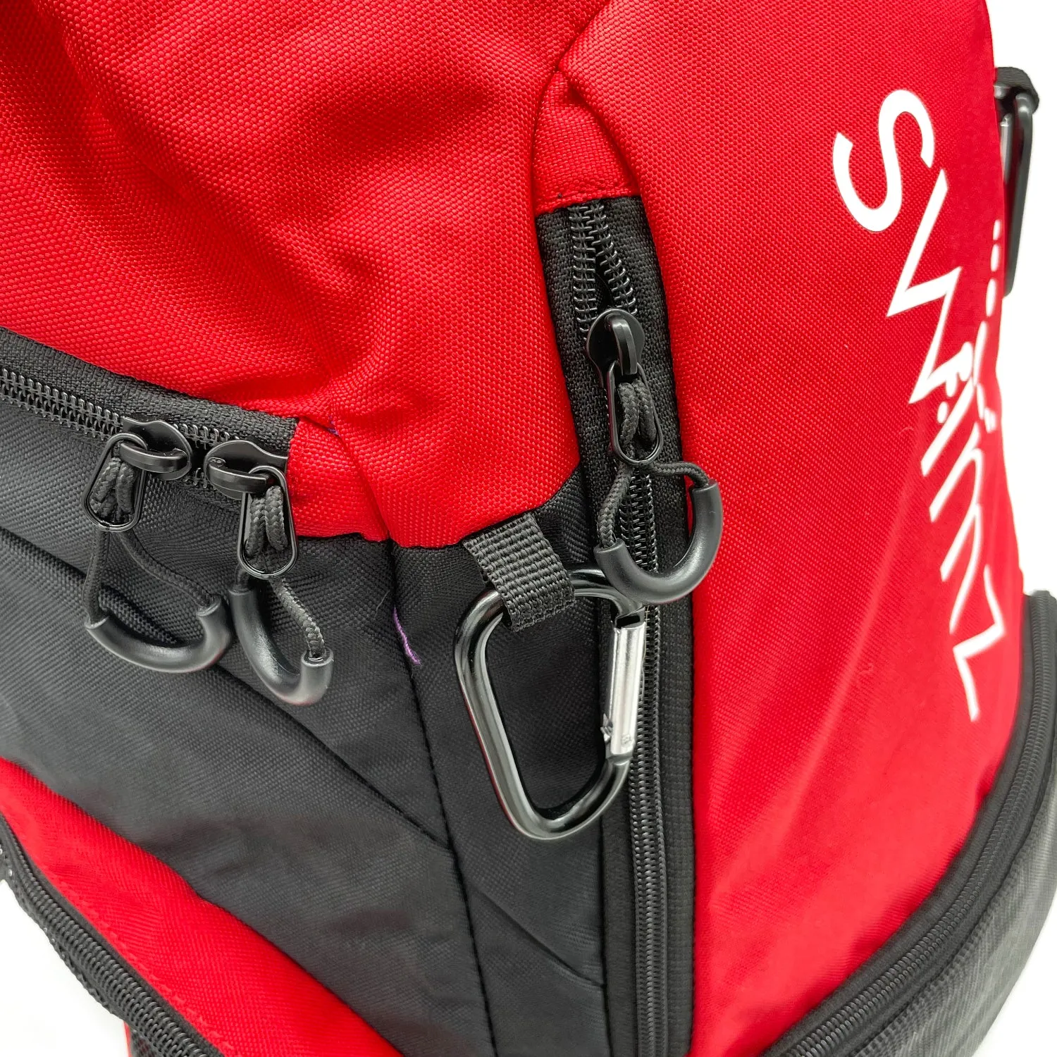 Swimz Freestyle Backpack V2.0 45L Sports / Swim Backpack - Large 45L Capacity Swim Bag (Red / Black)