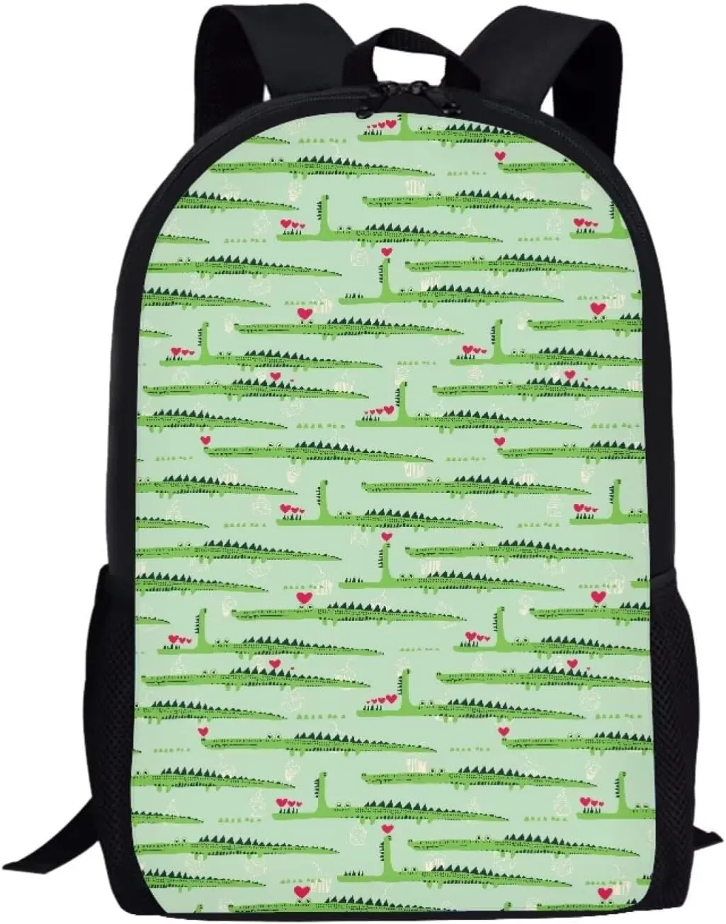 SYtrade Anime Crocodile Green Backpack for School Girls Travel Backpack Laptop Boys Toddler Bookbag