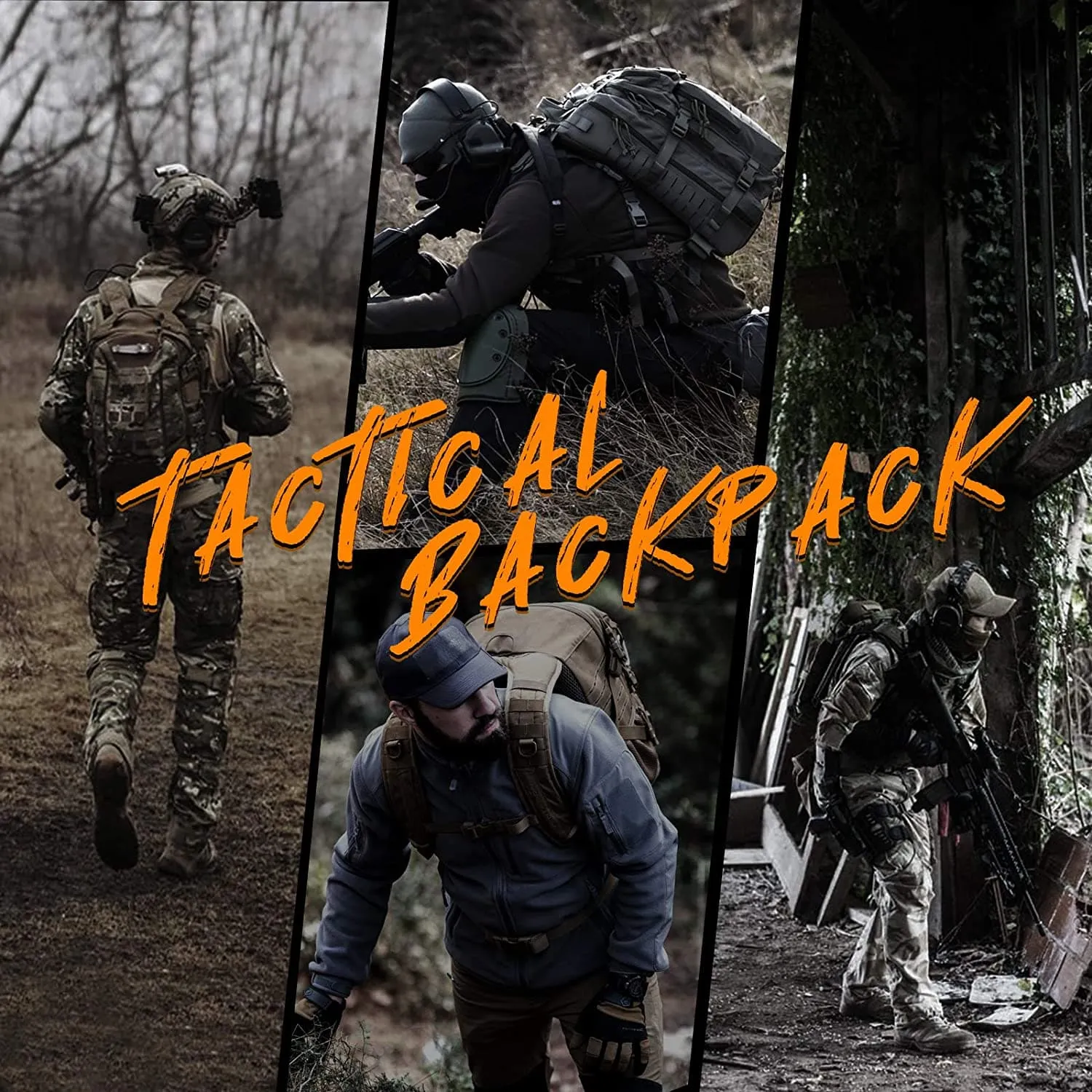 Tactical Assault Hiking Camping Backpack - 30L with Molle Compatibility