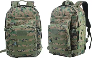 Tactical Backpack, Assault Pack, Military Tactical Army Backpack, Cycling Backpack, Outdoor, Sports, Running Backpack, Camouflage Bag, 8 Colors to Choose From ( Color : Jungle digital , Size : 41L )