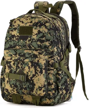 Tactical Backpack, Assault Pack, Military Tactical Army Backpack, Simple Backpack, Running, Sports, Fitness, Cycling (Color : Jungle Digital, Size : 40Long)