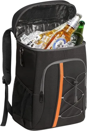 Tactical Backpack Cooler,35 Can Backpack Cooler Leakproof,Insulated Soft Cooler Bag,Waterproof Ice Chest Backpack,Lightweight Travel Cooler Lunch Backpack for Hiking,Travel, Outdoor,25L
