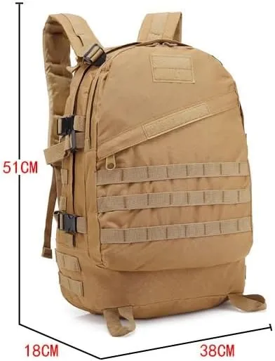 Tactical Backpack Military Molle Hiking 36-55L Camouflage outdoor sports bag black and green camouflage