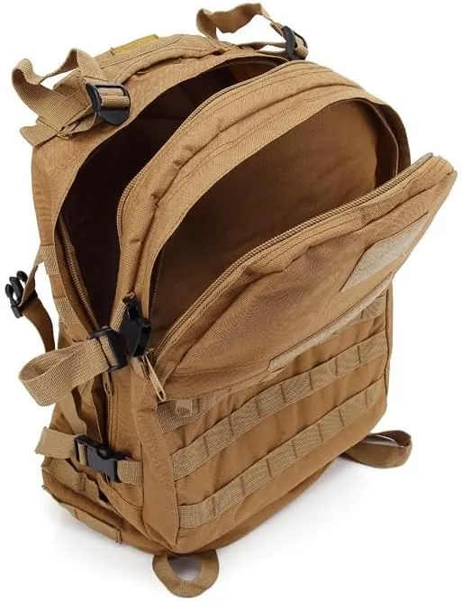 Tactical Backpack Military Molle Hiking 36-55L Camouflage outdoor sports bag black and green camouflage