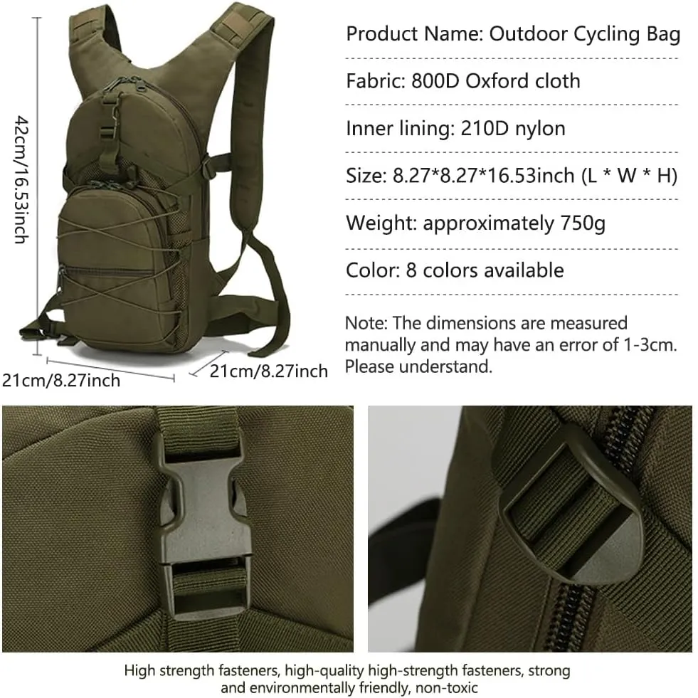 Tactical Backpack Small Military Daypack Assault Pack Rucksack Bag for Travel Hiking Running Outdoor Sports (Desert Digital)