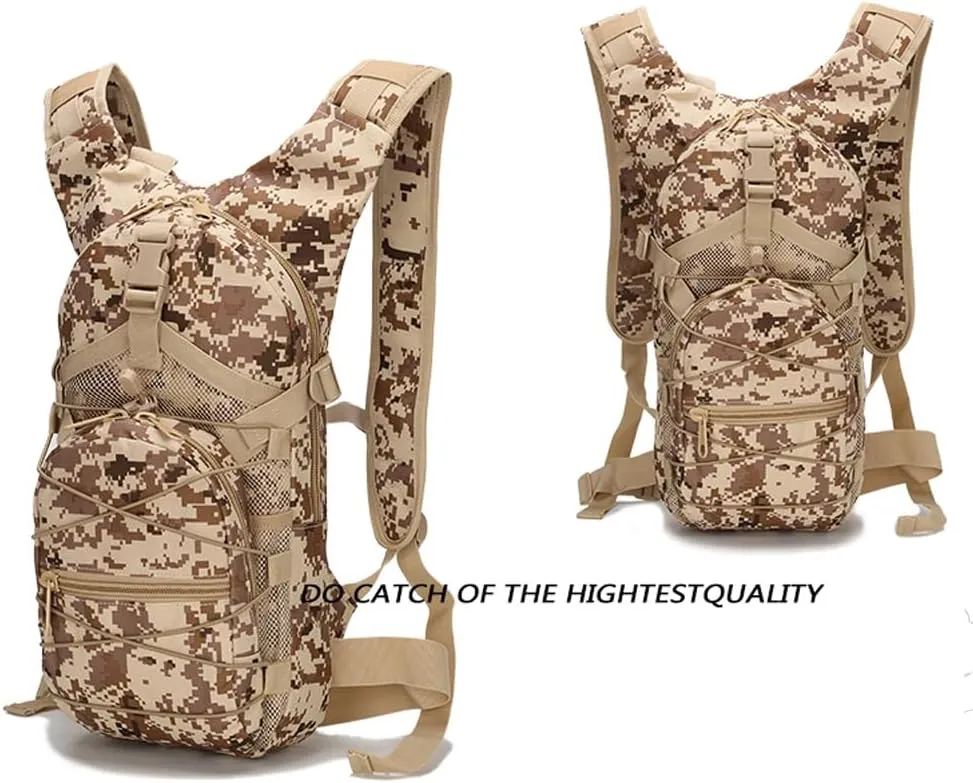 Tactical Backpack Small Military Daypack Assault Pack Rucksack Bag for Travel Hiking Running Outdoor Sports (Desert Digital)