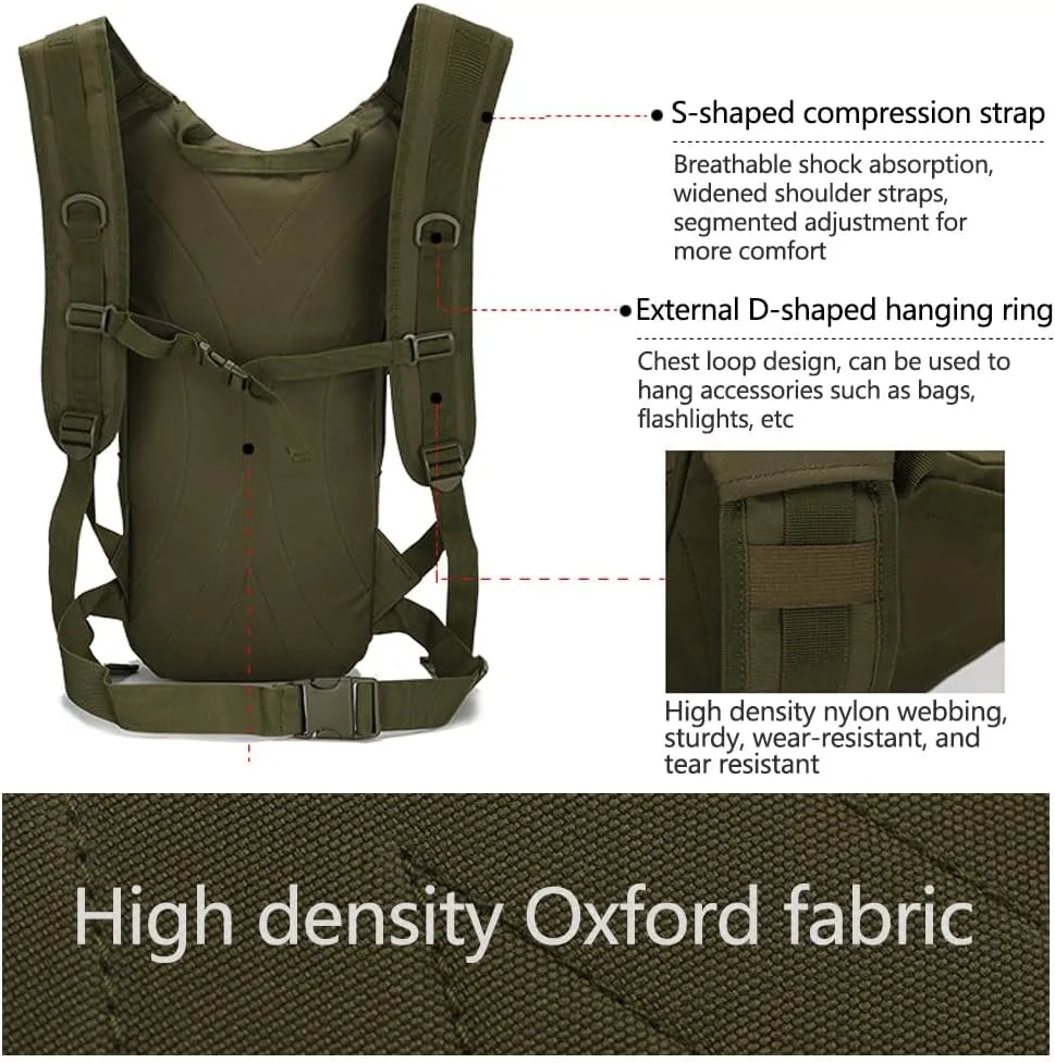 Tactical Backpack Small Military Daypack Assault Pack Rucksack Bag for Travel Hiking Running Outdoor Sports (Desert Digital)