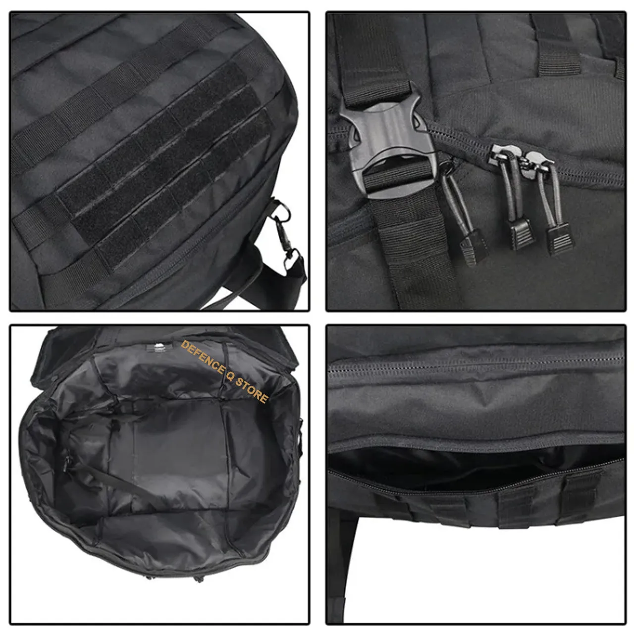 Tactical Duffle Backpack Bag 80LT Black