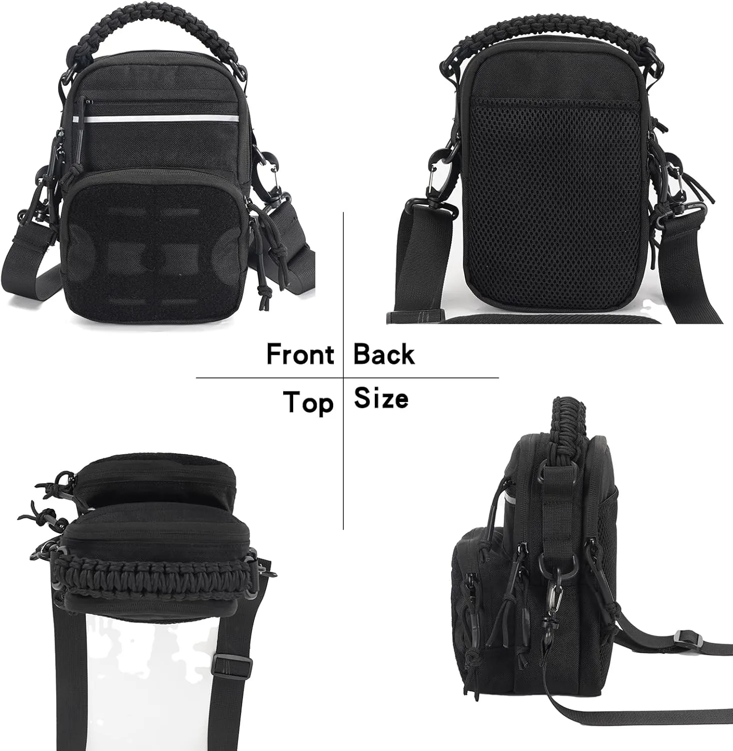Tactical Fanny Pack for Men,Molle Waist Bag with Patch Utility Hip Belt Bumbag for Outdoor Hiking, Mountain Climbing