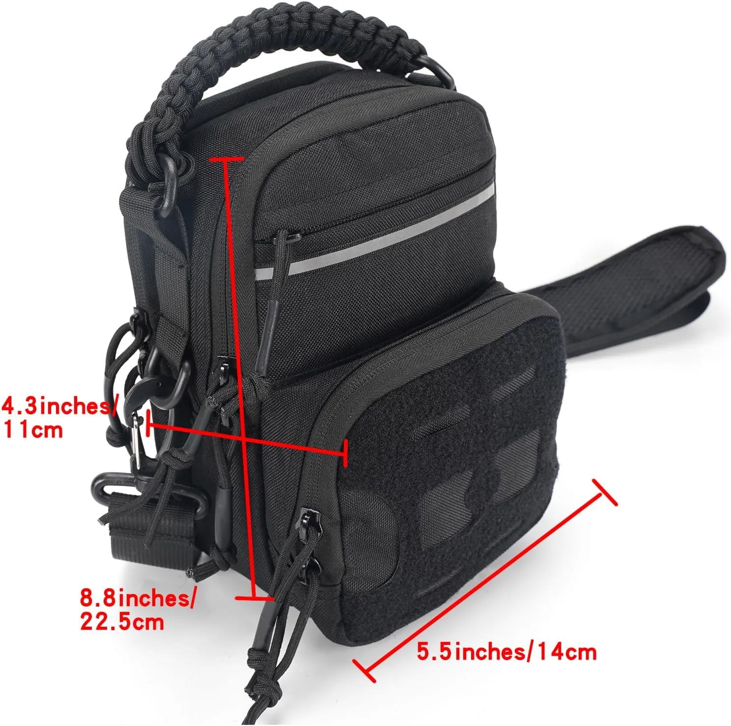 Tactical Fanny Pack for Men,Molle Waist Bag with Patch Utility Hip Belt Bumbag for Outdoor Hiking, Mountain Climbing