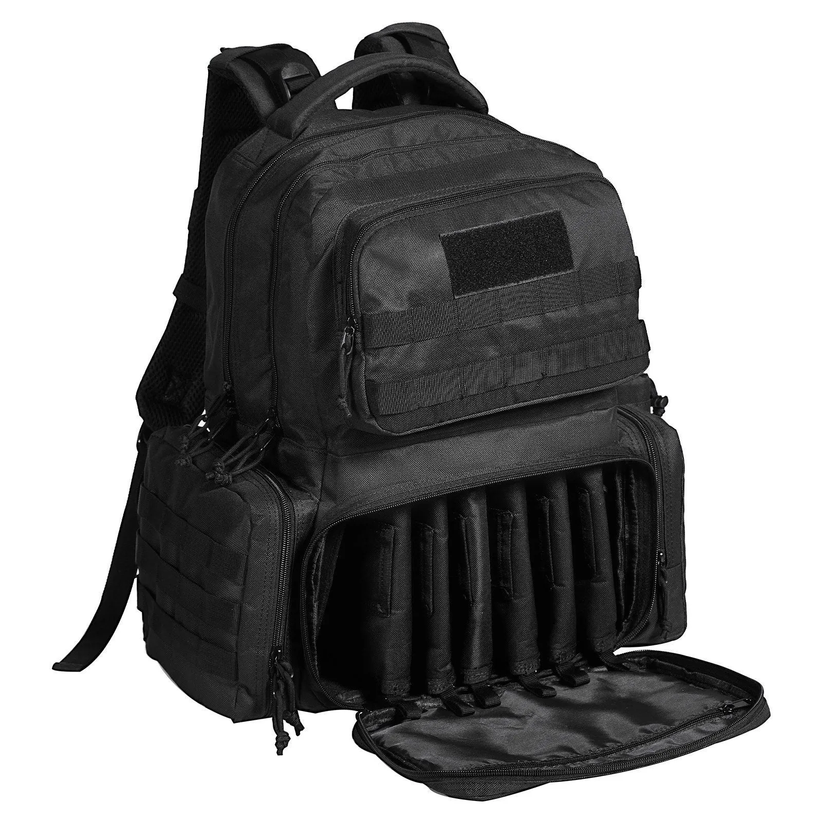 Tactical Range Backpack - 6 Pistol Backpack - Black