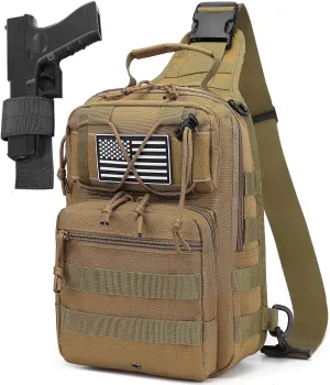 Tactical Sling Backpack Military Crossbody Bag Pack for Mens One Shoulder Holster Sling Bag 10L