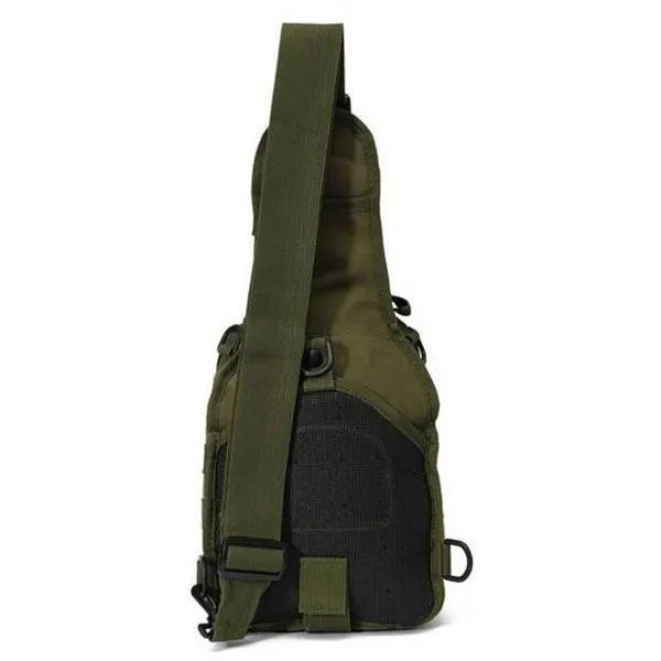 Tactical Utility Sports Hiking Single Shoulder Sling Chest Bag Travel Backpack Army Green