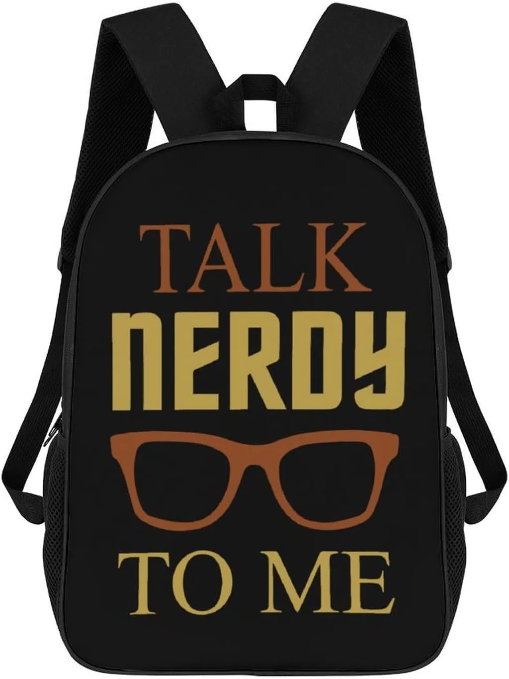 Talk Nerdy to Me Travel Laptop Backpack for Men Women Fashion 17 Inch Shoulder Bag Bookbag Daypack
