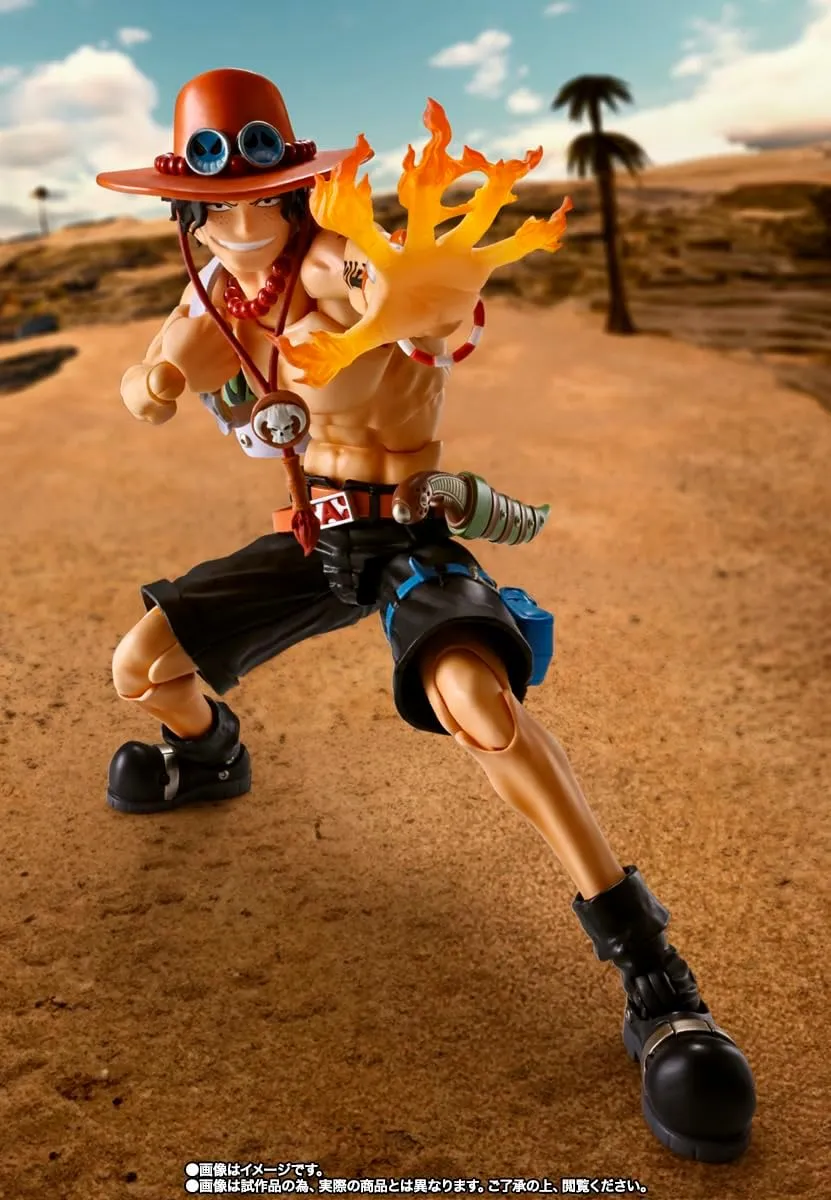 TAMASHII NATIONS - One Piece - Portgas D. Ace -Fire Fist-, Bandai Spirits S.H.Figuarts Action Figure