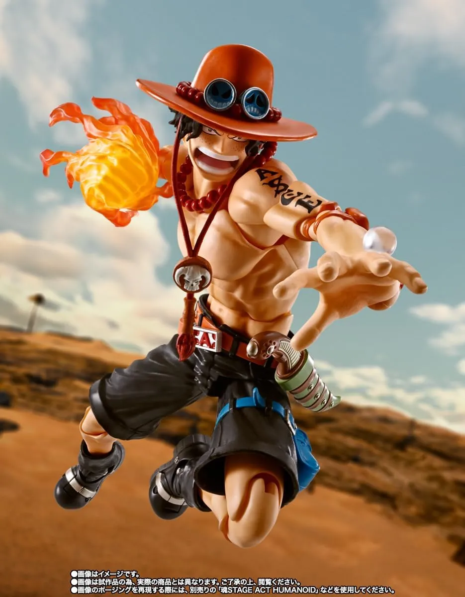 TAMASHII NATIONS - One Piece - Portgas D. Ace -Fire Fist-, Bandai Spirits S.H.Figuarts Action Figure