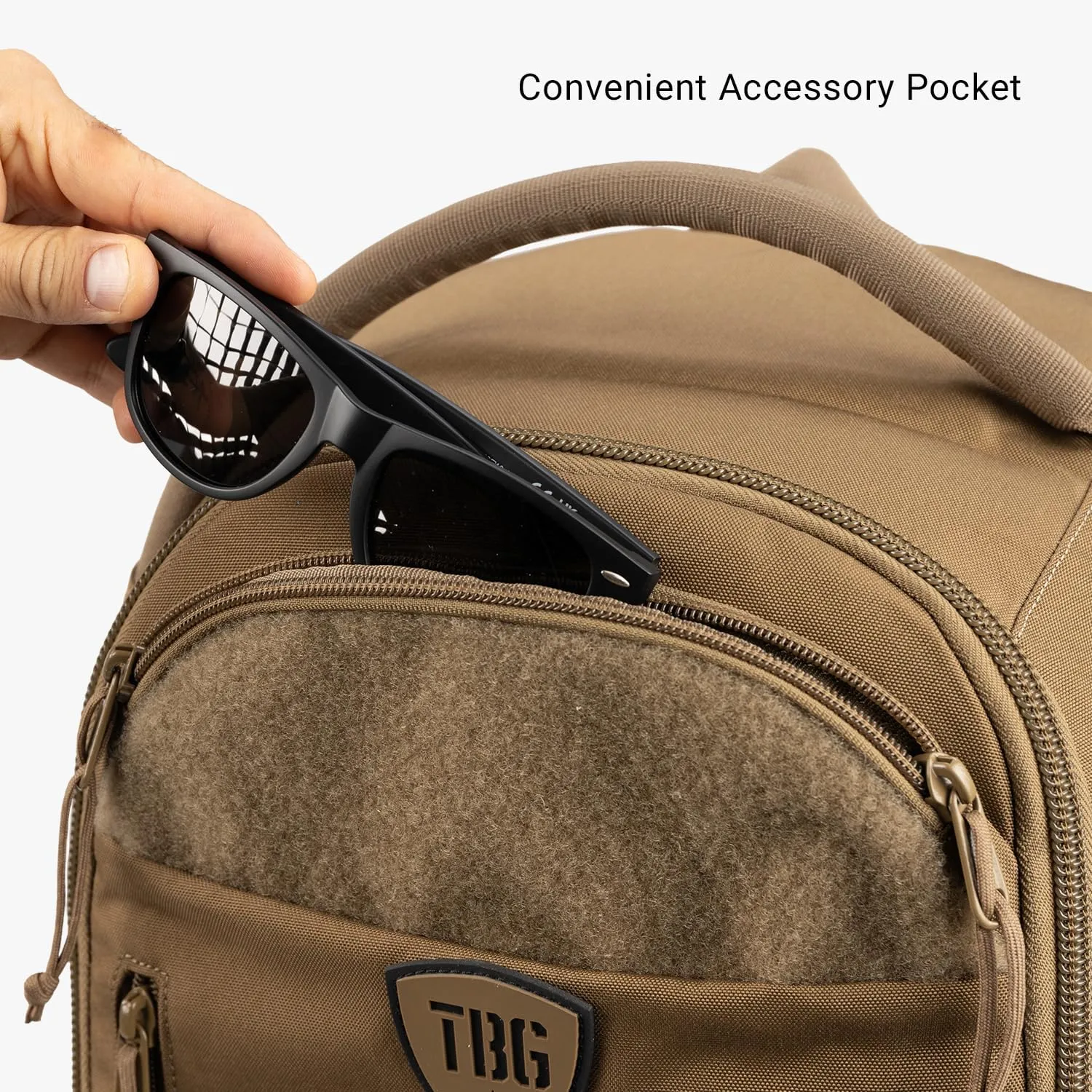 TBG - Mens Tactical Diaper Bag Backpack w/Built-in Changing Mat, Stroller Strap (Coyote Brown 4th Gen)