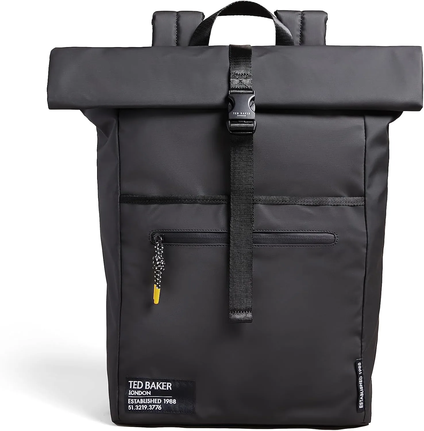 Ted Baker London Clime Rubberized Rolltop Backpack, Navy