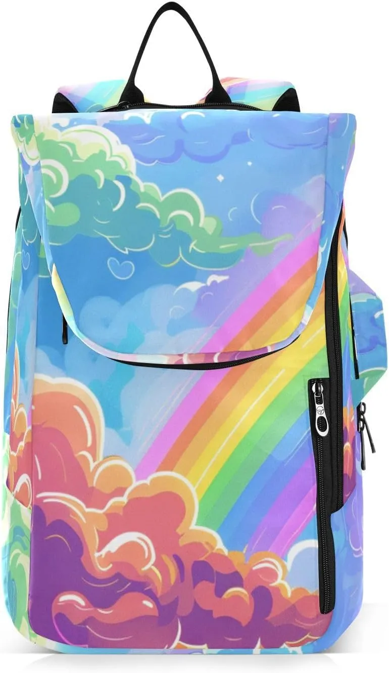 Tennis Bag Tennis Backpack for Women Men, Tennis Bag Holds 2 Rackets, Pickleball Paddles Balls, Badminton Squash, Cloud (14)