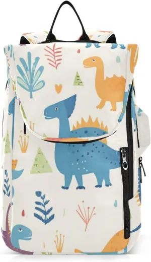 Tennis Bag Tennis Backpack for Women Men, Tennis Bag Holds 2 Rackets, Pickleball Paddles Balls, Badminton Squash, Cute Dinosaur (38)
