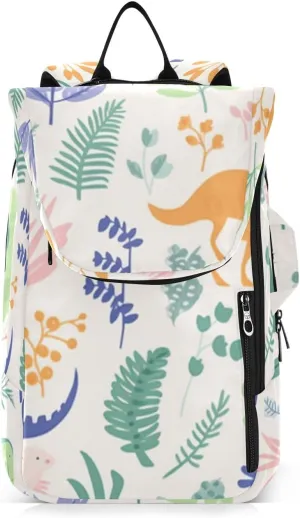 Tennis Bag Tennis Backpack for Women Men, Tennis Bag Holds 2 Rackets, Pickleball Paddles Balls, Badminton Squash, Cute Dinosaur (46)