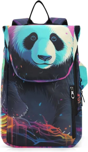 Tennis Bag Tennis Backpack for Women Men, Tennis Bag Holds 2 Rackets, Pickleball Paddles Balls, Badminton Squash, Panda (15)