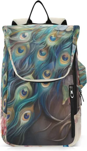 Tennis Bag Tennis Backpack for Women Men, Tennis Bag Holds 2 Rackets, Pickleball Paddles Balls, Badminton Squash, Peacock (19)