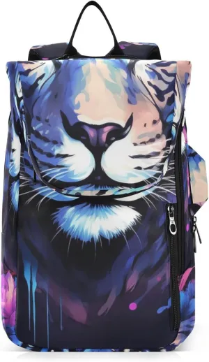 Tennis Bag Tennis Backpack for Women Men, Tennis Bag Holds 2 Rackets, Pickleball Paddles Balls, Badminton Squash, Rose Cheetah (1)