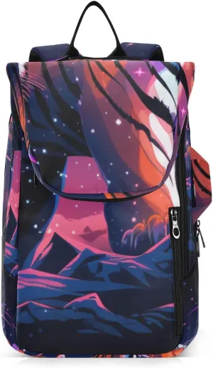 Tennis Bag Tennis Backpack for Women Men, Tennis Bag Holds 2 Rackets, Pickleball Paddles Balls, Badminton Squash, Tiger (5)