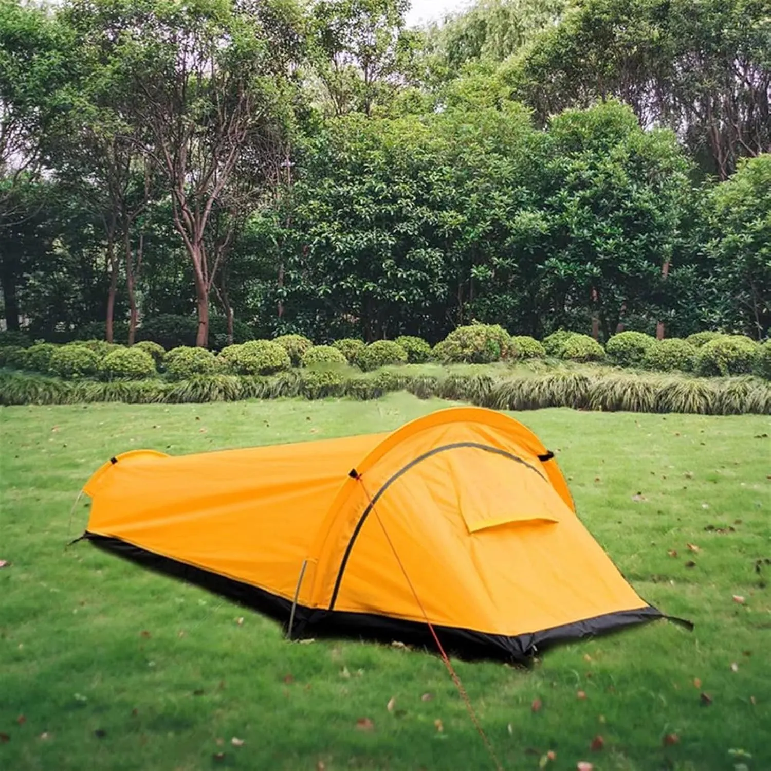 Tent 1 Set Practical Polyester Rainproof Sturdy Frame Backpacking Tent for Hunting Backpacking Tent Camping Sleeping Bag