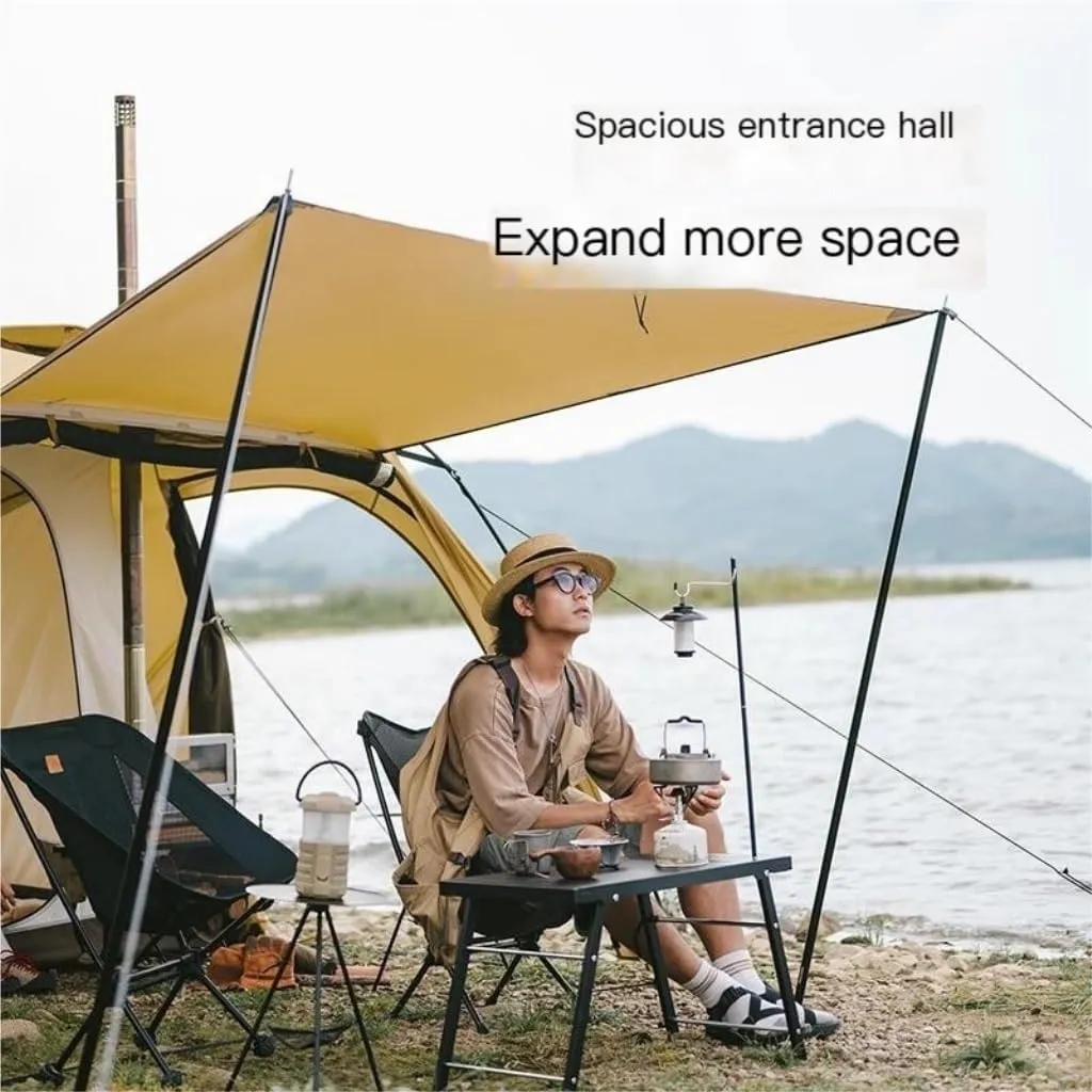Tent One-Bedroom and One-Living Tent Outdoor Camping Rainproof, Coldproof and Windproof Tent Camping Equipment Outdoor Tent
