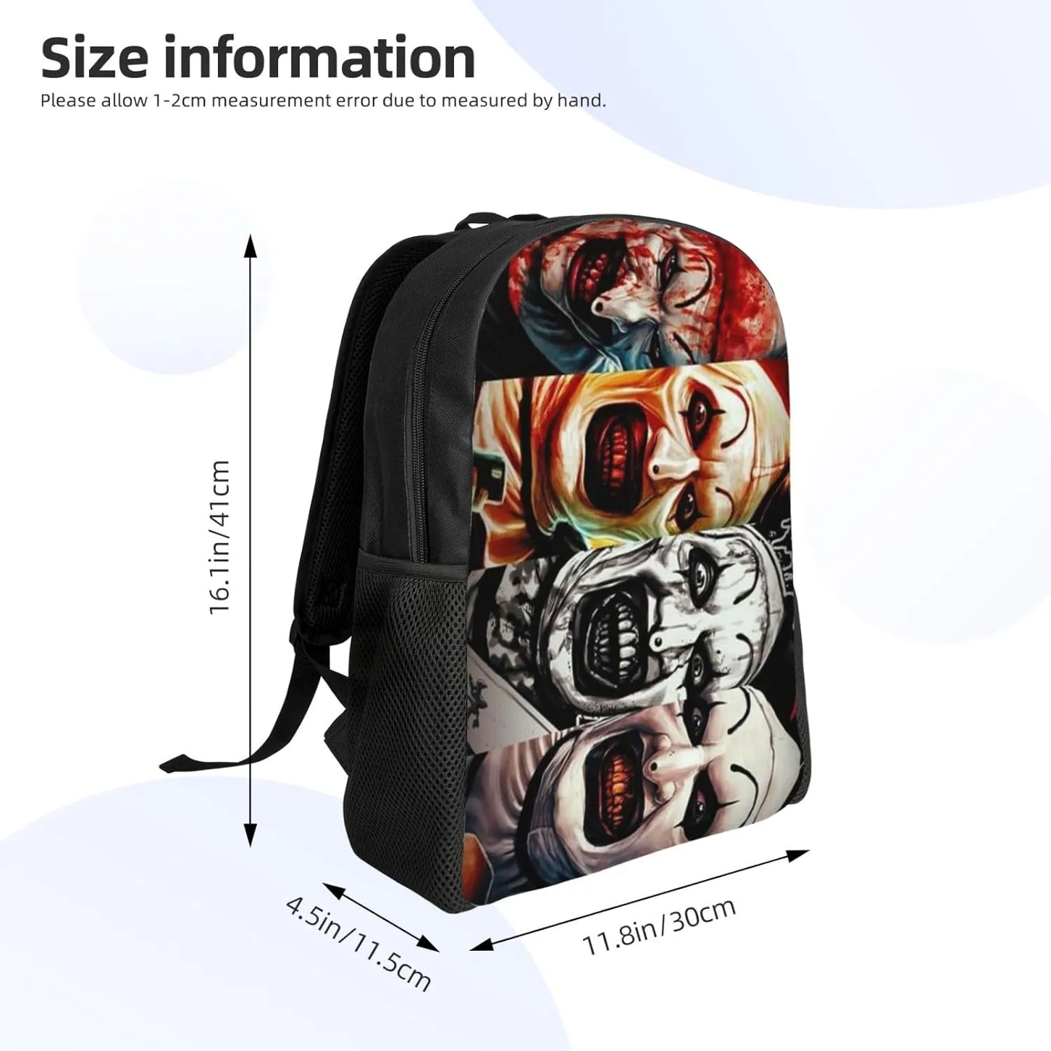 Terrifier Backpack, Leisure Travel Sports Backpack, Lightweight And Large Capacity