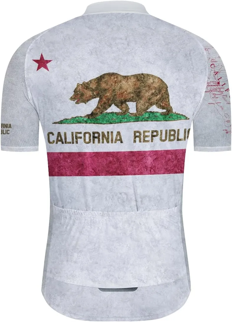 Texas Cycling Jersey Men's Texas State Cycling Shirt Flag Bike Short Sleeve Road Biking Wear Bicycle Shirt